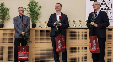 Prof. Krzysztof Stempak, prof. Marcin Magdziarz oraz dr Janusz Górniak - fot. K. Mazur