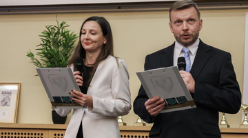 Prowadzący Jubileuszu dr inż. Joanna Janczura i dr hab. inż. Bartosz Frej - fot. K. Mazur