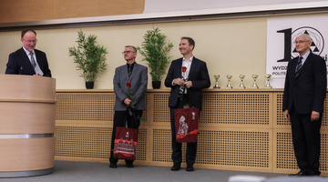 Prof. Krzysztof Stempak oraz prof. Marcin Magdziarz - fot. K. Mazur